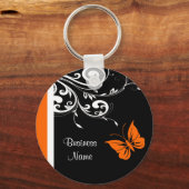 オレンジ色のバター色の キーホルダー (正面)