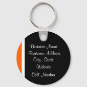 オレンジ色のバター色の キーホルダー (裏面)