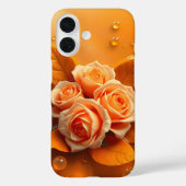オレンジ色のバラと暖かいグローのケース – メイトiPhoneケース Case-Mate iPhoneケース (裏面)