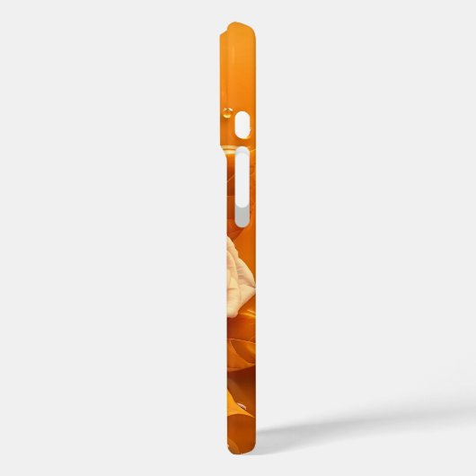 オレンジ色のバラと暖かいグローのケース – メイトiPhoneケース Case-Mate iPhoneケース (裏面 / 左)
