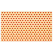 オレンジ色のバラフラワーシームレスパターン テーブルクロス (正面(横))