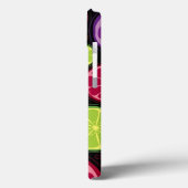 オレンジ色のパターンと背景 Case-Mate iPhoneケース (裏面 / 左)