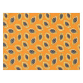オレンジ色のパパイヤのスライス テーブルクロス (正面(横))
