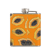 オレンジ色のパパイヤのスライス フラスク (裏面)