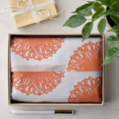 オレンジ色のパレット球体グラフィック抽象芸術アート 薄葉紙 (ギフト)