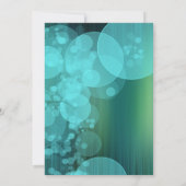 オレンジ色のパロミノポニーギフト  (ターコイズの泡) 招待状 (裏面)