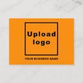 オレンジ色のビジネスハロウィーンの挨拶 エンクロージャーカード (裏面)