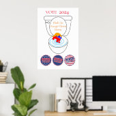 オレンジ色のピエロをフラッシュThunder_Cove ポスター (ホームオフィス)