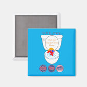 オレンジ色のピエロをフラッシュThunder_Cove マグネット (正面/裏面)