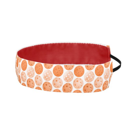 オレンジ色のピックボール – ピックボールのヘアは気にない アスレチックヘッドバンド (右)