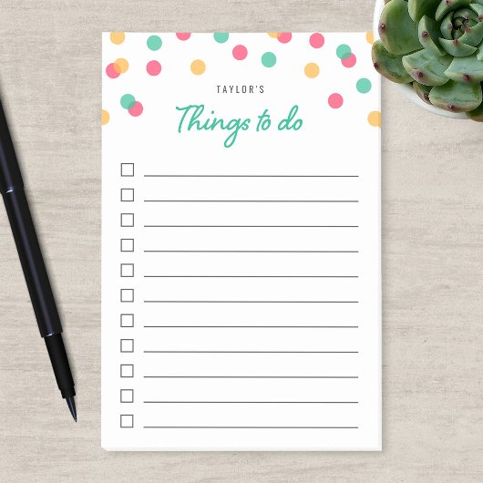 オレンジ色のピンクのティール(緑がかった色)紙吹雪一覧 ポストイット