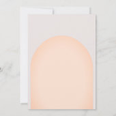 オレンジ色のピンクの魔法のユニコーンフローラ赤ちゃんシャワー 招待状 (裏面)