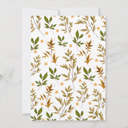 オレンジ色のピンクカボチャのトラックとハートベビーシャワー 招待状 (裏面)