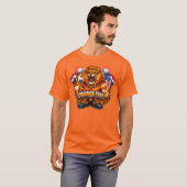 オレンジ色のファン Tシャツ (正面フル)