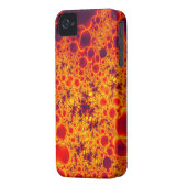 オレンジ色のフラク頭が切れるタル電話ケース Case-Mate iPhoneケース (裏面左)