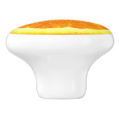 オレンジ色のフルーツスライスおもしろいグルメ2Dグラフィック セラミックノブ (側面)