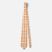 オレンジ色のフルーツスライス ネクタイ (正面)