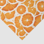 オレンジ色のフルーツスライス 薄葉紙 (詳細)