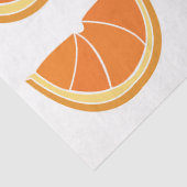 オレンジ色のフルーツスライス 薄葉紙 (詳細)