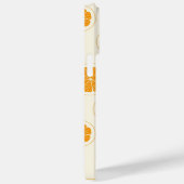 オレンジ色のフルーティパターン Case-Mate iPhoneケース (裏面 / 右)