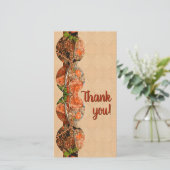 オレンジ色のフローラサンキューカード サンキューカード (スタンド正面)