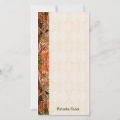 オレンジ色のフローラサンキューカード サンキューカード (裏面)