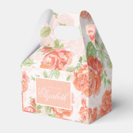 オレンジ色のフローラバラ優先ボックス フェイバーボックス