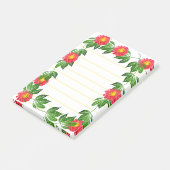 オレンジ色のフローラ枠 ポストイット (アングル)