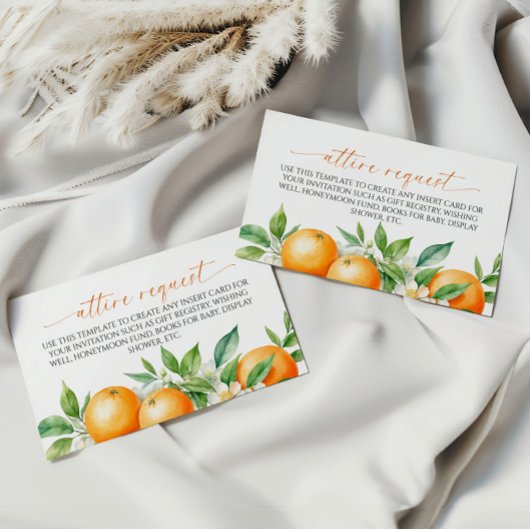 オレンジ色のフローラ衣服要求エンクロージャカード エンクロージャーカード