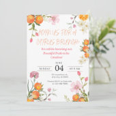 オレンジ色のブライダルシャワー招待状 招待状 (スタンド正面)