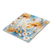 オレンジ色のブリーズワイルドフラワーフィールド タイル (側面)