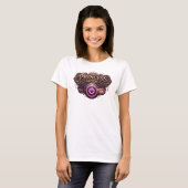 オレンジ色のプリンセスモード Statement Tシャツ (正面フル)
