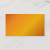 オレンジ色のプロファイルカード 名刺 (裏面)