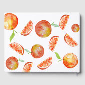 オレンジ色のベイビーシャワー　かわいい赤ちゃんがやってくる！ ゲストブック (裏面)