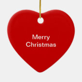 オレンジ色のベッドに砂糖ぶら下がったグライダー セラミックオーナメント (裏面)