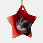 オレンジ色のベッドに砂糖ぶら下がったグライダー セラミックオーナメント (右)