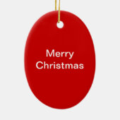 オレンジ色のベッドに砂糖ぶら下がったグライダー セラミックオーナメント (裏面)