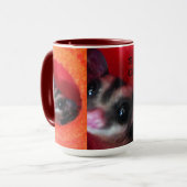 オレンジ色のベッドに砂糖ぶら下がったグライダー マグカップ (正面左)