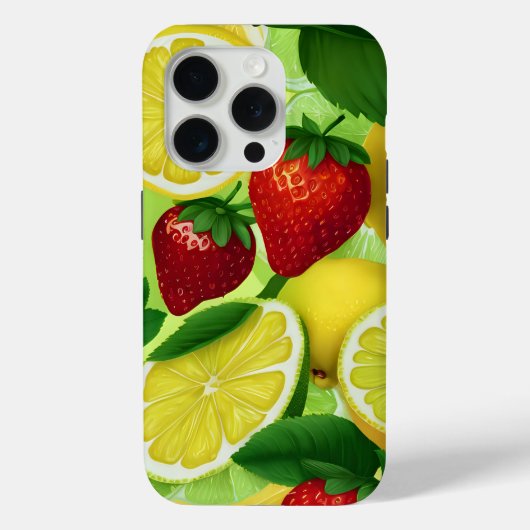 オレンジ色のベリー フレッシュ Case-Mate iPhoneケース (裏面)