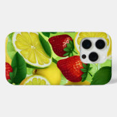 オレンジ色のベリー フレッシュ Case-Mate iPhoneケース (裏面 (横))
