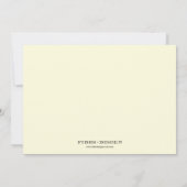 オレンジ色のベージュ色キャップタッセル卒業発表 招待状 (裏面)