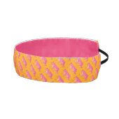 オレンジ色のボホパターはっきりしたンにホットピンクタイガー アスレチックヘッドバンド (右)