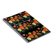 オレンジ色のポピー ポピーの花園 日記帳 ノートブック (右側)