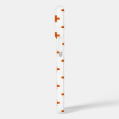 オレンジ色のポルカが白に交差 Case-Mate iPhoneケース (裏面 / 左)