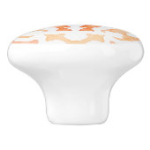 オレンジ色のマルロカンのタイル セラミックノブ (側面)