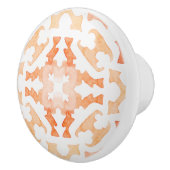 オレンジ色のマルロカンのタイル セラミックノブ (右)