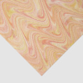 オレンジ色のマーブリング 薄葉紙 (詳細)