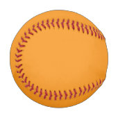 オレンジ色のモダンなミニマリストのカスタム名 野球ボール (正面左)