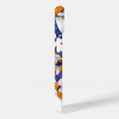 オレンジ色のモノグラムのボガーリーレーボールパターン Case-Mate iPhoneケース (裏面 / 右)