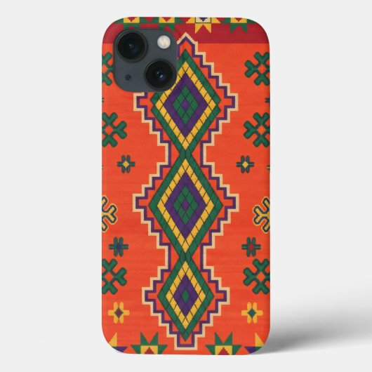 オレンジ色のモロッカン・ハーモニー Case-Mate iPhoneケース (裏面)